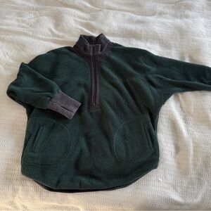 FP Movement by Free People 1/4 zip reversible green grey